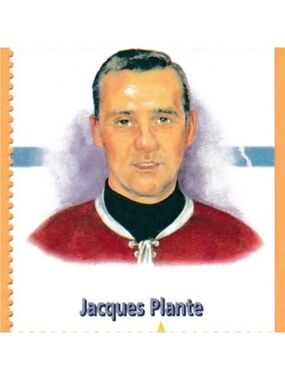 🇨🇦 SALE $3 ✅ Jacques Plante Montreal Canadians Hockey Stamp Card
